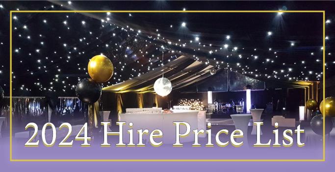 2024 Hire Price List